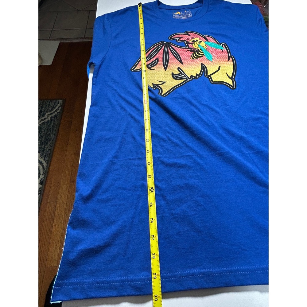 TICAL Exclusive Edition Bee Graphic Method Man Wu-Tang Shirt Blue Size M - Picture 8 of 8